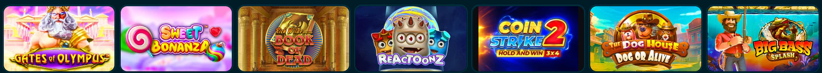 BravoPlay Casino populaire gokkasten met Gates of Olympus, Sweet Bonanza, Book of Dead, Reactoonz, Coin Strike 2, The Dog House en Big Bass Splash